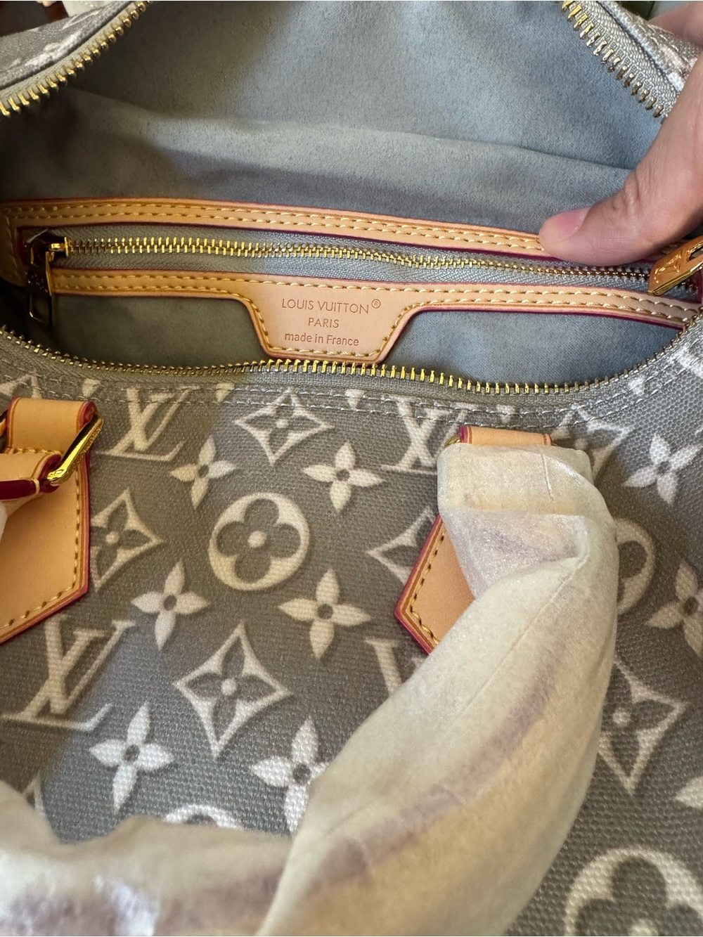 Gray Monogram Handbag - Picture 2 of 7